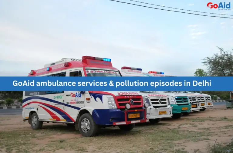 GoAid ambulance services & pollution episodes in Delhi